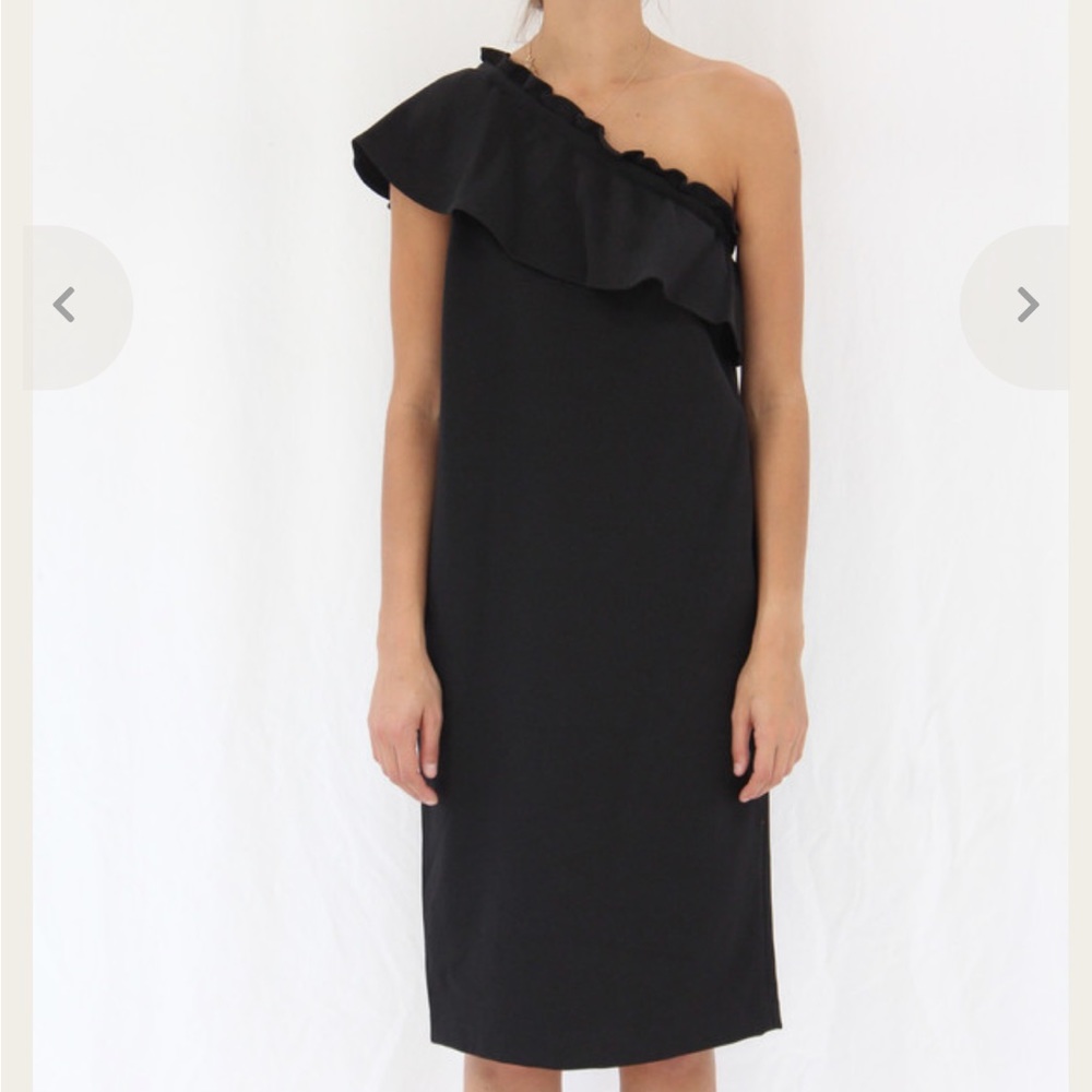 Apiece Apart Black One-Shoulder Dress Sz 0